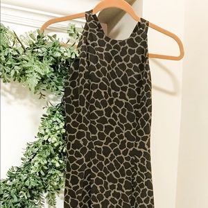 Silk Animal Print Dress